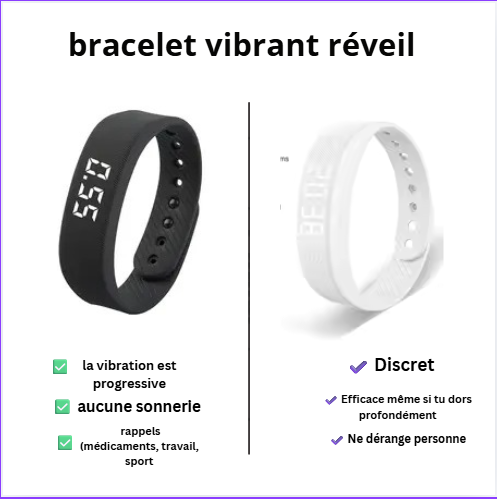 bracelet réveil vibrant